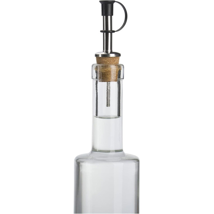 Виливники для пляшок Westmark 2 шт. (спирт, олія, оцет), нержавіюча сталь, корк, з повітряною трубкою, з петлею, сріблясті