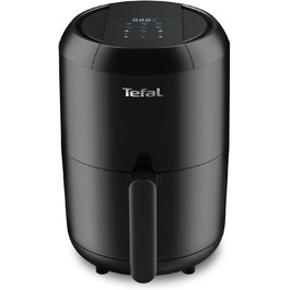 Аерофритюрниця Tefal EY3018 Easy Fry Compact, 1,6 л, 6 програм, цифровий дисплей, для 1-2 осіб, енергозберігаюча, без олії, чорна