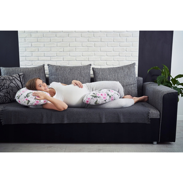 Багатофункціональна подушка для сну Babymam, 300 см, наповнювач — силіконові кульки