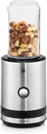 Блендер Kult X Mix & Go Mini - електричний шейкер для смузі, 300 Вт, Tritan, 600 мл, срібно-чорний