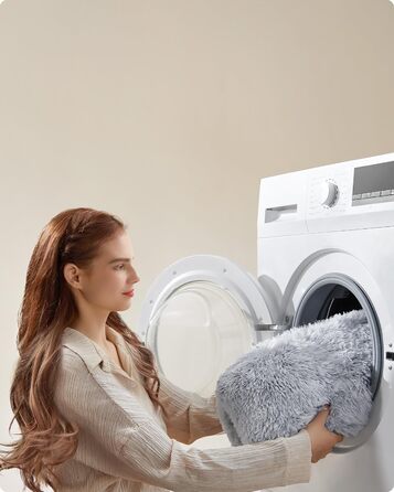 Крісло-лежанка для собак Feandrea, м'яке, 65 x 45 см, плюшеве, машинне прання, багатофункціональне, Ombré Grey