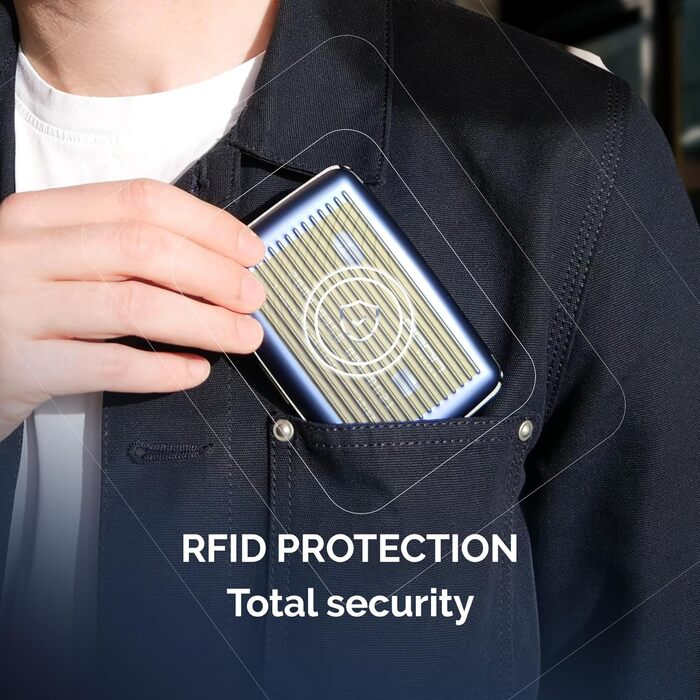 Картодзеркало ÖGON DESIGNS Smart Case Stockholm V1 Marineblau з RFID захистом