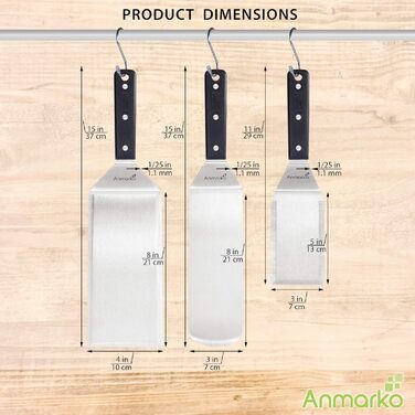 Набір для гриля з нержавіючої сталі: лопатка та помічник для смаження м'яса та гамбургерів - для дому та вулиці