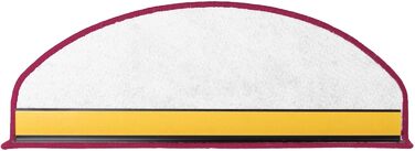 Casa Pura Shaggy Stair Treads - 15 Piece Set - Non-Slip, Soft High Pile Carpet for Stairs - 65 x 23.5 Inch - Rose Color