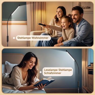 LED лампа настільна для роботи та навчання, 15 режимів, денне світло, 1000LM, регулювання яскравості, багато кольорів