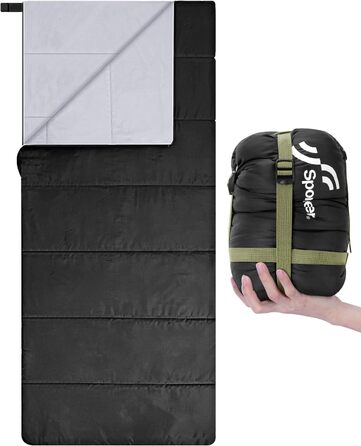 Sportneer Summer Sleeping Bag - Lightweight, Waterproof Camping Sleeping Bag for Backpacking, Hiking, Travel - 190x85cm