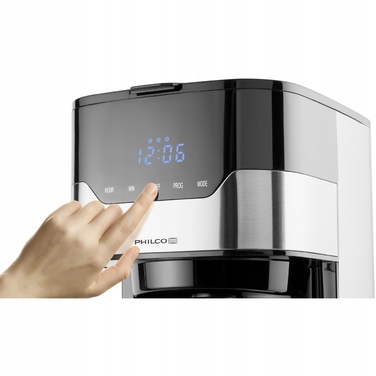 Кавоварка крапельна Philco PHCM 3000, 800 Вт, 1.2 л, LCD-дисплей
