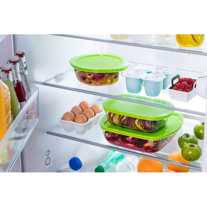 Форма для запікання Pyrex FTE RECT PX 40x27 см, 4,5 л, боросилікатне скло, зелена