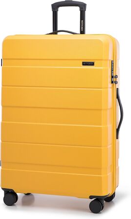 Набір валіз WITTCHEN COMODO Line: 4 шт. з ABS, телескопічний ручка, TSA-замок, 4 колеса, жовтий