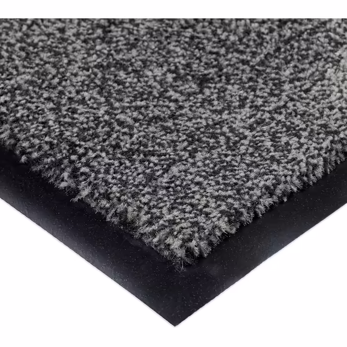 Relaxdays Entry Mat Grey, Indoor Doormat, Large Dirt Trapping Mat, Thin Entrance Mat, Doormat 80x200 cm, Black and Grey
