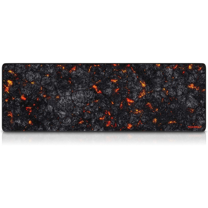 Миша для геймінгу TITANWOLF XXXL 1200x400 мм з малюнком Lava - великий килимок для миші, підвищена точність