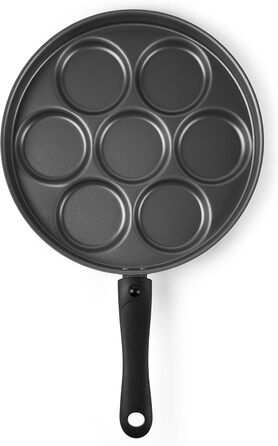 Excelsa Scheibe Cook Pan, 7 compartments, for pancakes/crepes, diameter: 28 cm, aluminum