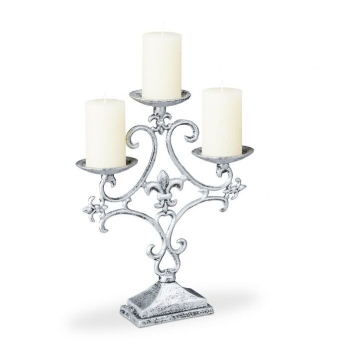Relaxdays Candlestick з трьома руками