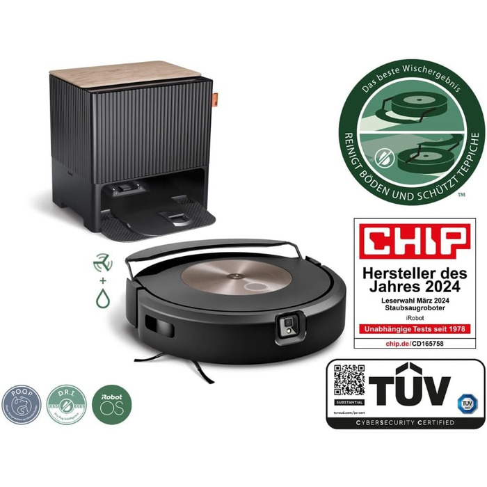 iRobot Roomba Combo j9+ - робот-пилосос та миючий робот з авто-дозаправкою та картографією