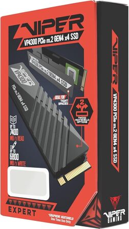 SSD Patriot Viper VP4300 2TB PCIe Gen4 x4 NVMe M.2 - до 7400 МБ/с читання, 6800 МБ/с запис