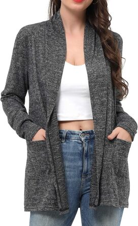 Жіноча легка в'язана жилетка VOTEPRETTY, сірий колір, розмір L