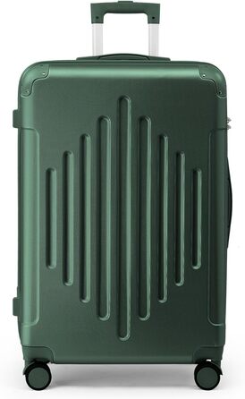 Набір валіз LALAHO Zwillingsrollen: M, L, XL (Рожеве золото, 55см, 65см, 65см). Чемодани-ролики з жорстким корпусом