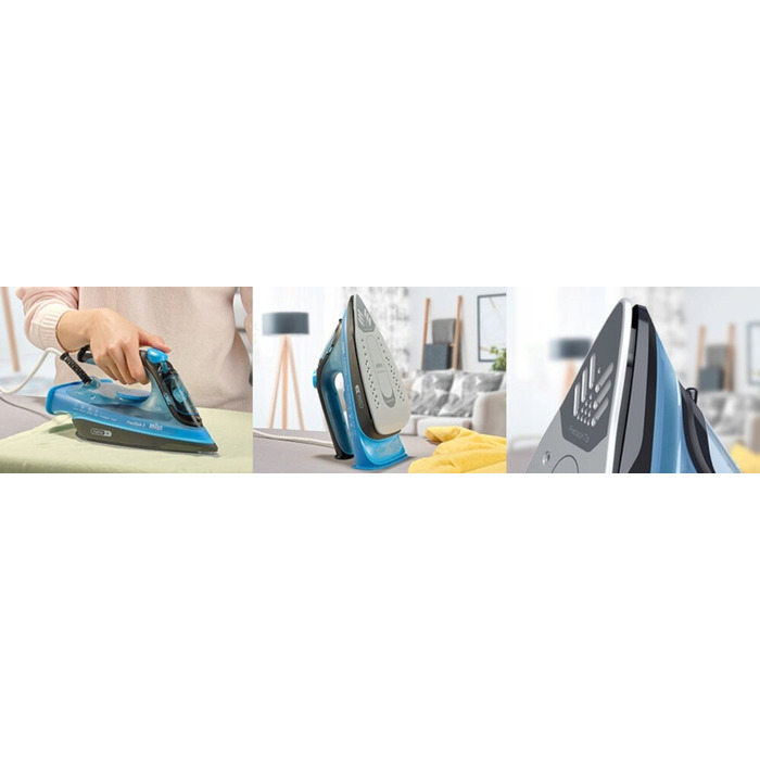Парова праска Braun FreeStyle 3 FI3194BK 2400 Вт, синьо-чорна