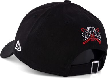 Кепка New Era New York Yankees 39thirty Flexfit чорна, універсальний розмір