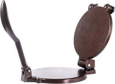 Пресс для тортилій, регульований, 20.3 см, бронзовий, для роті, доса, тамале, піци, пирогів, котлет, 8 дюймів