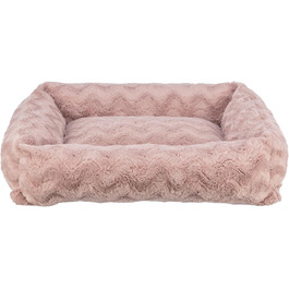 Ортопедичне собаче ліжко TRIXIE Vital Loki, рожевий, 65 x 50 см - м'яке ліжко з Memory Foam для собак, захищає суглоби