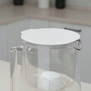 Скляний фільтр-глечик Aquafloow ClassGlass White + 11 фільтрів Class
