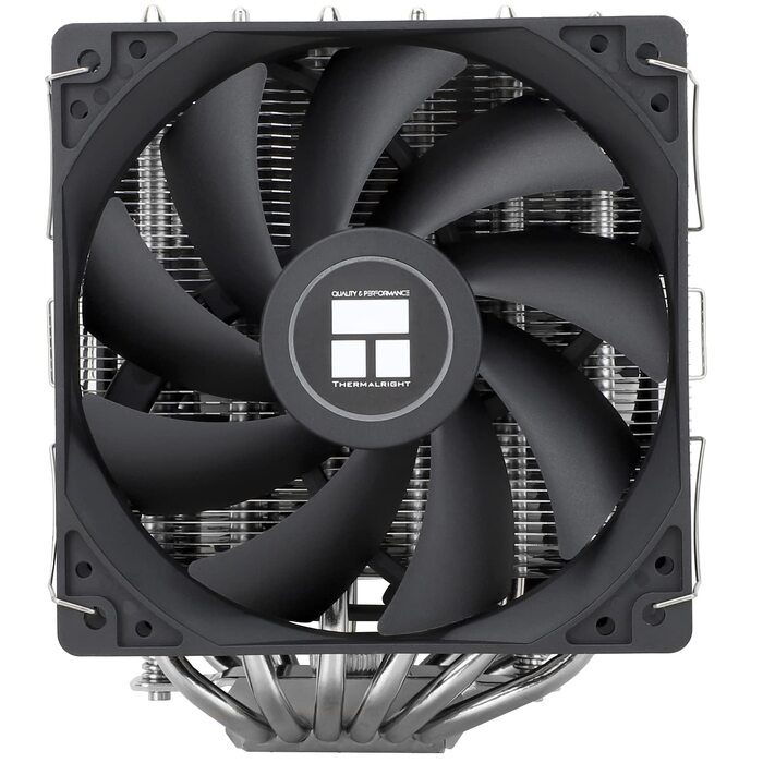 Кулер для процесора Thermalright Peerless Assassin 120 SE White ARGB, двовежевий повітряний охолоджувач для AMD AM5 та Intel LGA1851/1700, 6 теплових трубок, білий