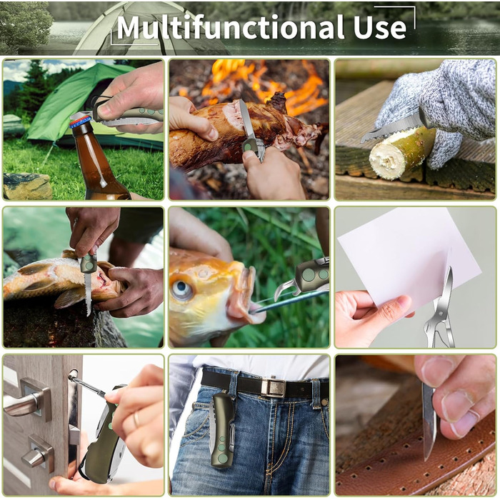 Швейцарський мультитул Victorinox - ніж-мультиінструмент з 15 функціями для кемпінгу та надзвичайних ситуацій (Champagne Green)