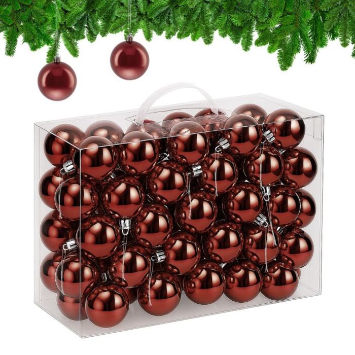 Relaxdays Set of 50 Christmas Baubles