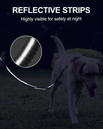 Тактична собача повід Joytale, 1.2м-1.8м, еластична, з двома зручними ручками, автофіксатор, повід без ривка для великих собак, сірий