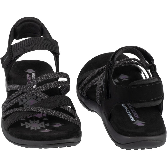 Сандалі жіночі Skechers Reggae Slim Sunnyside чорні, 39.5 EU