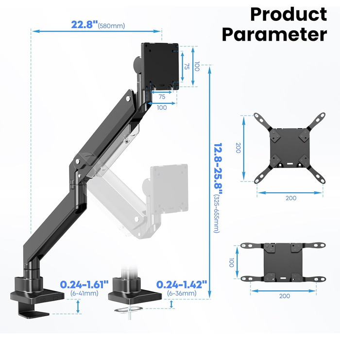 Кріплення для монітора PUTORSEN: підходить для екранів 17-57