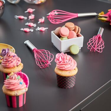 Венчик кухонний RÖSLE Silikon, нержавіюча сталь 18/10, силікон, термостійкий до 220°C, 27 см