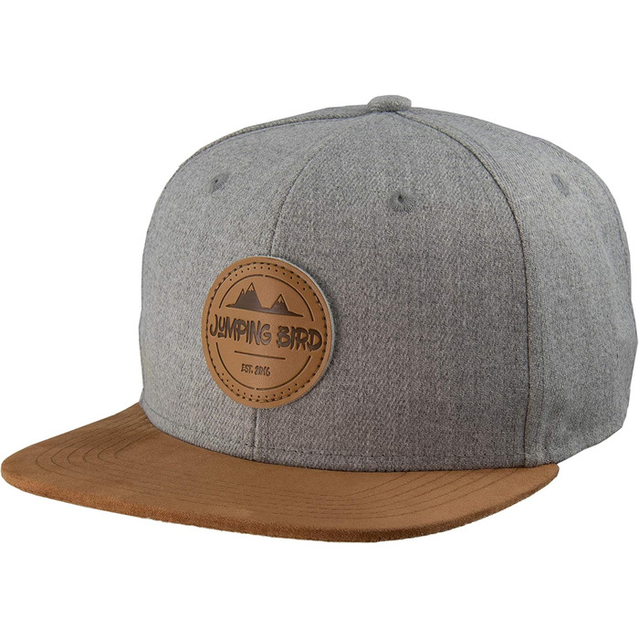 Кепка бейсболка Jumping Bird для чоловіків • Зручна snapback кепка для активного відпочинку • Регульований розмір, легко миється, світло-сіра