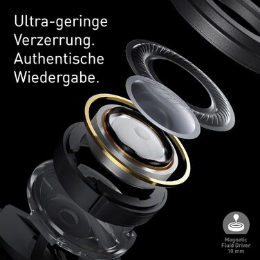 Technics EAH-AZ100E-S Бездротові навушники з активним шумозаглушенням, 10 мм драйвер, Multipoint Bluetooth, Voice Focus AI, комфортні, срібні (Mitternachtsblau)