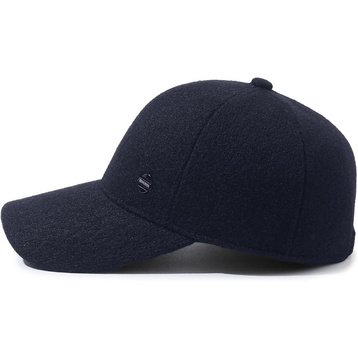 Кепка YAMEE для чоловіків, зимова бейсболка з відкидним навушником, тепла шапка-кепка, універсальний розмір (2361*ДНК)