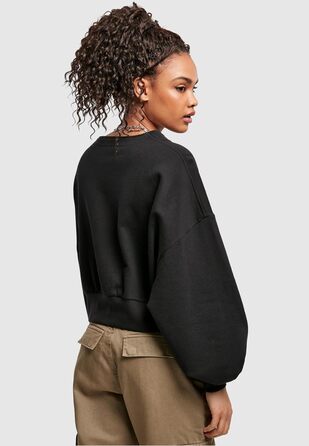 Кардиган жіночий Urban Classics Organic Oversized з коротким рукавом з махрової тканини, 4XL, чорний
