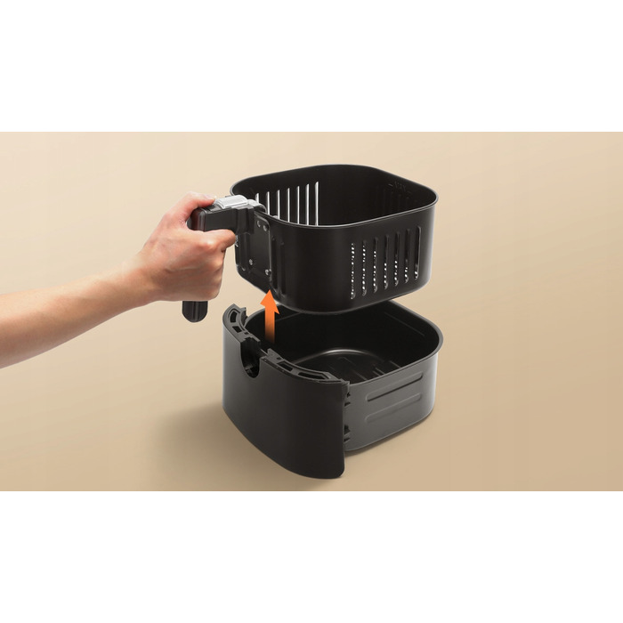 Аерофритюрниця Aigostar Smart Wi-Fi 1900 Вт, 7 л, чорна