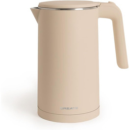 Електричний чайник CREATE/KETTLE STUDIO PRO 1л, пісочний колір. Регулювання температури, підтримання тепла, система зберігання кабелю, автовимкнення, 1000W