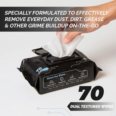 GRIPEXX Shoe Cleaner Wipes, 70 Shoe Wipes, Removes Dirt, Grime & Provides Traction, 2-in-1 Multipurpose Sneaker Wipes for Basketball Shoe Grip & Sneakerheads