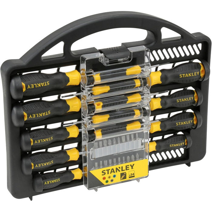 Набір викруток Stanley 34 шт. STHT0-62141, високоякісний інструмент