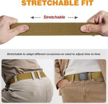 Тактичний пояс чоловічий BESTKEE, 3.8 см, регульований, нейлон, металева блискавка, розмір M (91-105 см)