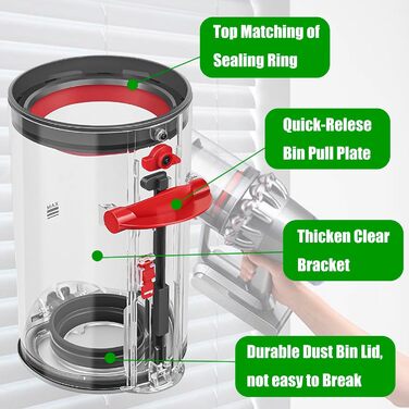 Контейнер для пилососа Dyson V11 V15 SV14 SV15 SV22, великий об'єм, оригінальна запчастина 969509-01