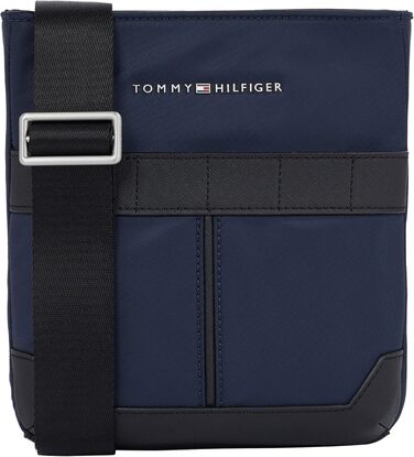 Чоловіча сумка на плече Tommy Hilfiger TH Elevated Nylon Mini Crossover, Колір: Space Blue (блакитний), Універсальний розмір