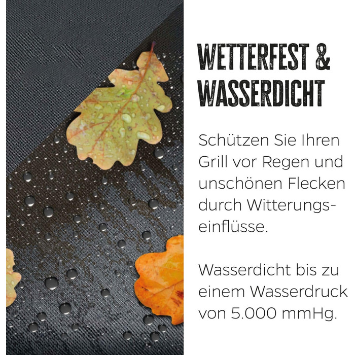 Захисний чохол для гриля Grillfürst G201, водонепроникний, 50x55x30 см, для газового гриля та кемпінгу