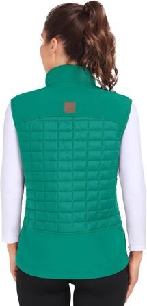 Жіноча тепла куртка Little Donkey Andy Puffer з водовідштовхувальним покриттям для активного відпочинку, хайкінгу та бігу (S, Зелений)