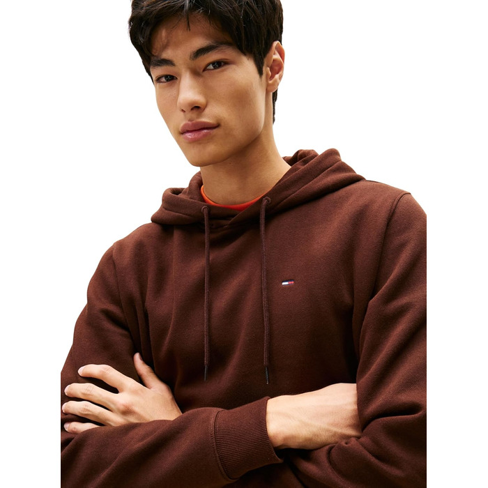 Чоловічий худі Tommy Jeans Regular Fit з капюшоном, флісовий, колір Rich Brown (XL)