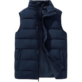 Чоловіча степкова жилетка 33000ft - тепла спортивна жилетка для туризму, гольфу, їзди на конях та активного відпочинку. Водовідштовхуюча жилетка з 4 кишенями. Колір: темно-синій, розмір S