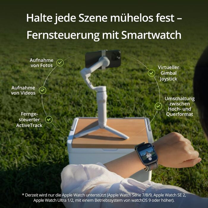 DJI Osmo Mobile 6 - Стабілізатор для смартфона, 3-осьовий, з розширеним штативом, трекінг об'єкта, для YouTube, TikTok, сірий