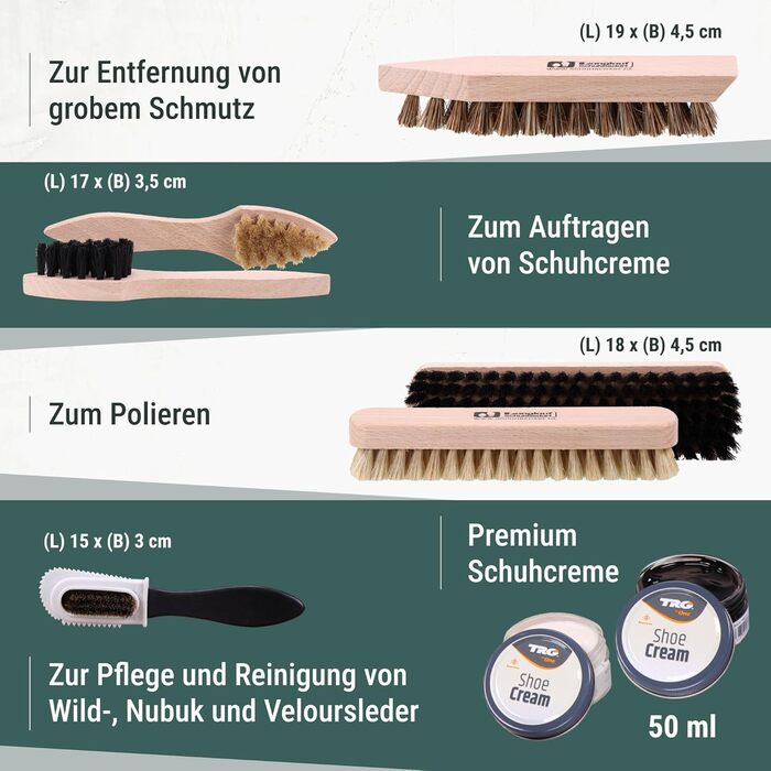Cross-country ski shoe supplies. Ideal gift. Shoe polishing set, 9-piece. Shoe polishing box Verona I Shoe polishing set with box I Shoe cream set with box, shoe polishing sets box, shoe care set.